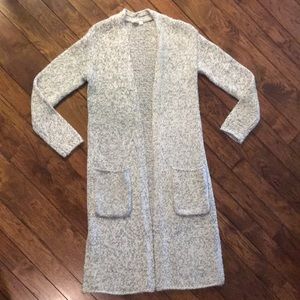 GAP marled grey long sweater